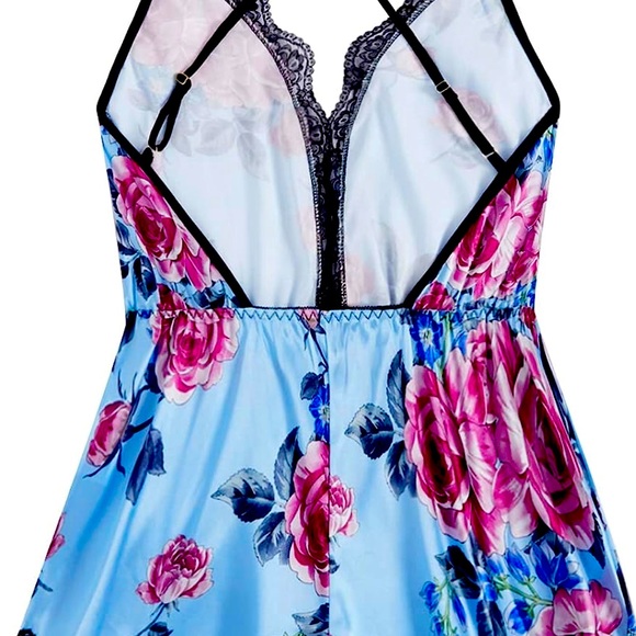 SweatyRocks Women's Floral Lace Romper Size Medium - Picture 4 of 4